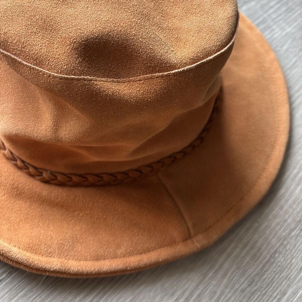 Free People Tennessee Suede Floppy Bucket Hat Boho Hippie Festival One Size - Picture 7 of 14